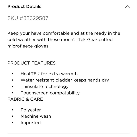 NWT Apt. 9 Microfleece Tech Touchscreen Gloves - Picture 3 of 3